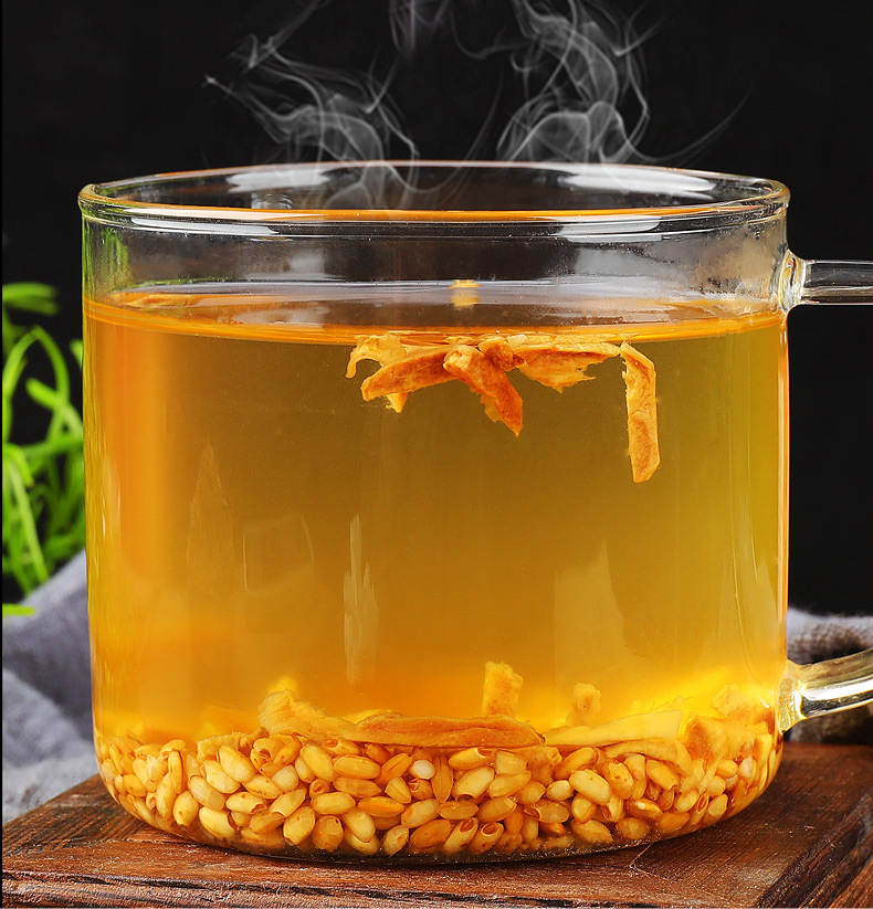 姜米茶大米江米茶炒米姜丝茶焦米茶300克瓶装米香代用茶工厂直销